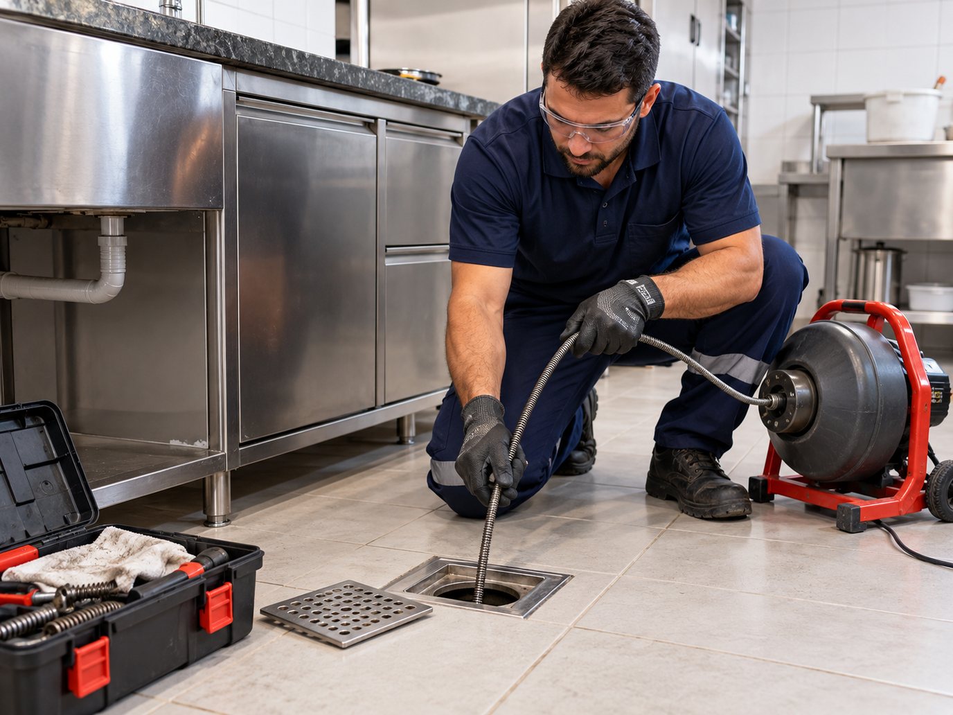 Desobstrução na Cozinha em Campinas‑SP