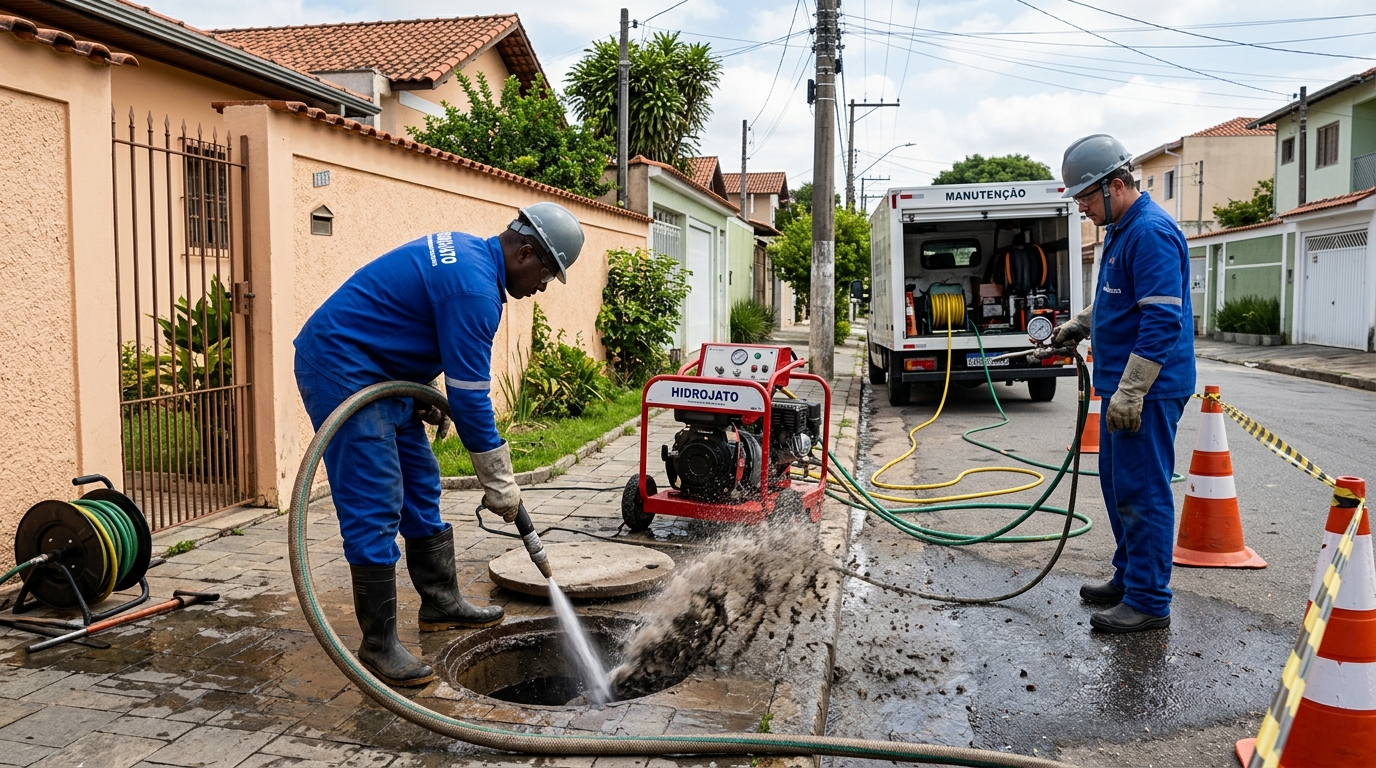 Hidrojateamento de Alta Pressão em Campinas‑SP