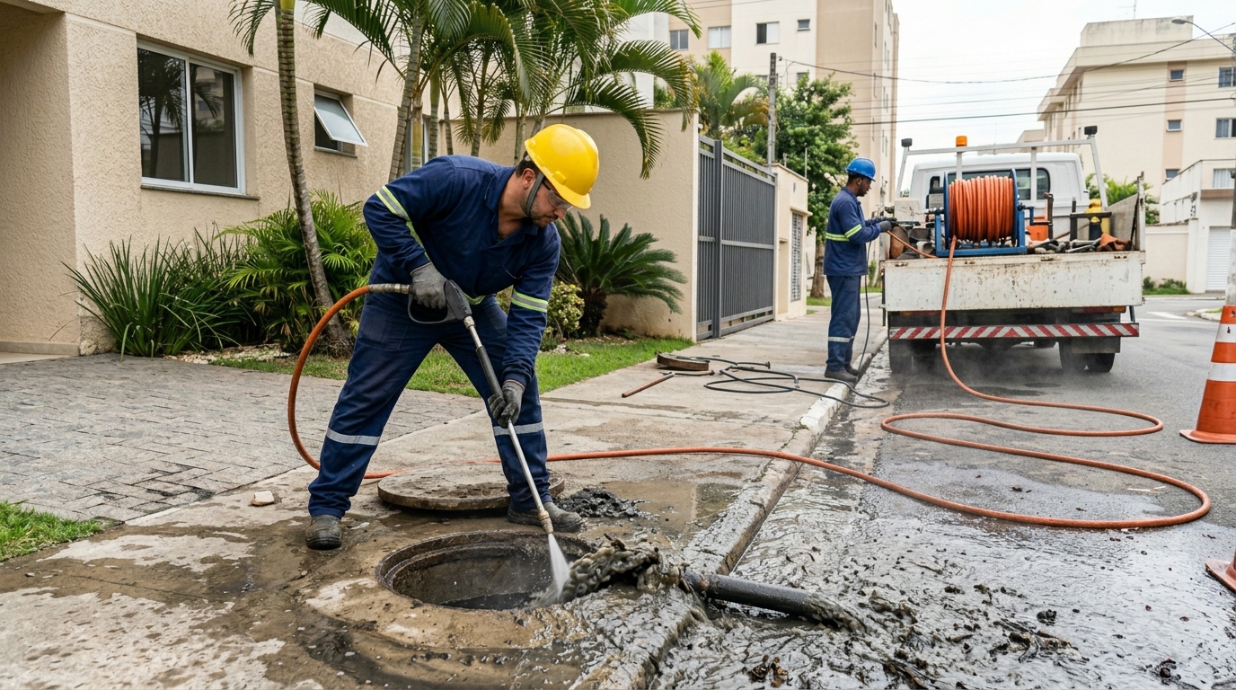 Hidrojateamento Industrial em Campinas‑SP