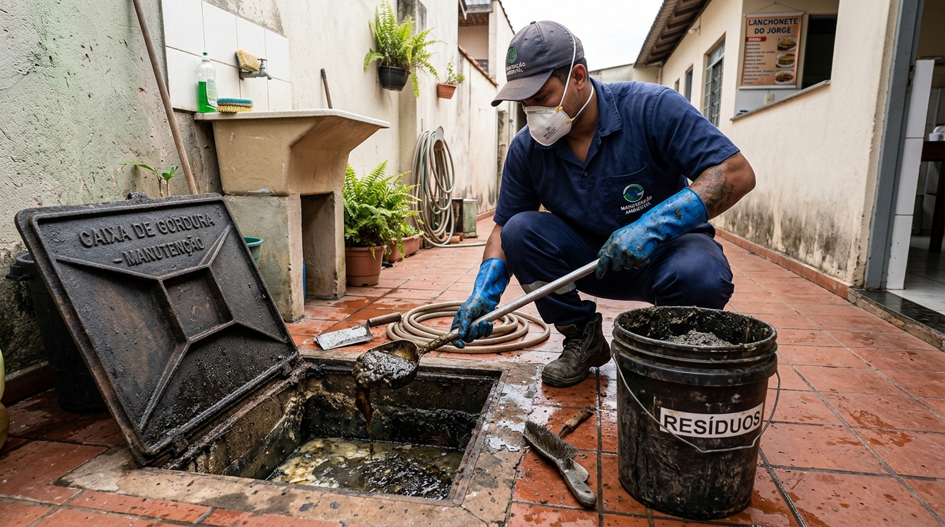 Manutenção de Caixa de Gordura em Campinas‑SP